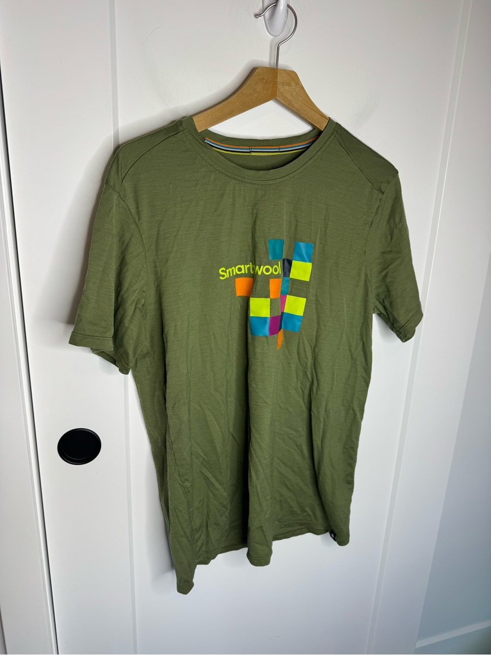 Smartwool Merino 150 Green Wool Tshirt Short Sleeve Size Medium